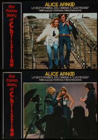 8j0951 PORNO STORY OF CHRISTINE group of 6 Italian 19x26 pbustas 1980s sexy Alice Arno, different!