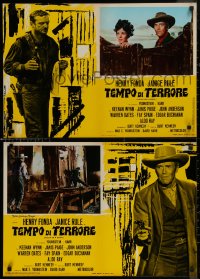 8j0820 WELCOME TO HARD TIMES group of 10 Italian 18x26 pbustas 1967 cowboy Henry Fonda + cast!