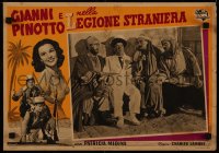 8j1021 ABBOTT & COSTELLO IN THE FOREIGN LEGION Italian 14x19 pbusta 1951 Bud & Lou as Legionnaires!