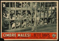 8j1023 LETTER Italian 13x19 pbusta 1947 different image of crowd watching from outside cage!