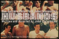 8j0521 HUSBANDS Japanese 2000 cool horizontal image of Gazzara, Falk & Cassavetes flexing muscles!