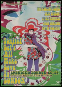 8j0577 TONITE LET'S ALL MAKE LOVE IN LONDON Japanese 2001 Pink Floyd, cool psychedelic artwork!