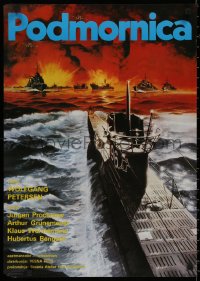 8j0632 DAS BOOT Yugoslavian 19x27 1981 The Boat, Petersen German World War II submarine classic!