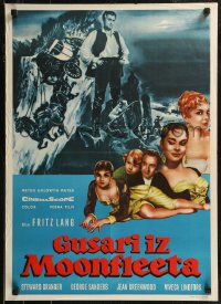 8j0685 MOONFLEET Yugoslavian 20x28 1955 Fritz Lang, Stewart Granger, Joan Greenwood, Viveca Lindfors