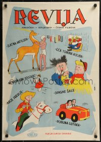 8j0705 REVIJA Yugoslavian 20x28 1960s Zlatna Antilopa and other cartoons, Ozebih Stokic art!