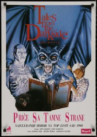 8j0729 TALES FROM THE DARKSIDE Yugoslavian 20x28 1990 George Romero & Stephen King, creepy art of demon!