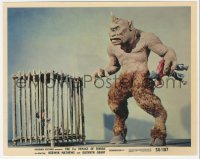8k0001 7th VOYAGE OF SINBAD color 8x10 still 1958 Ray Harryhausen, special fx scene with cyclops!