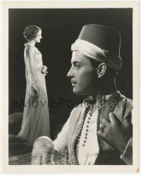 8k0045 BARBARIAN deluxe 8x10 still 1933 incredible FX image of Ramon Novarro & tiny Myrna Loy!