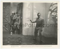 8k0085 CASABLANCA 8.25x10 still 1942 Peter Lorre with gun about to be shot at Rick's Cafe!