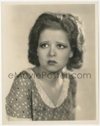 8k0092 CLARA BOW 8x10.25 still 1930s Paramount studio portrait looking worried by Eugene Richee!