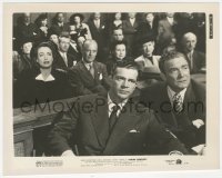 8k0104 DAISY KENYON 8x10.25 still 1947 Joan Crawford behind Dana Andrews in courtroom, Preminger