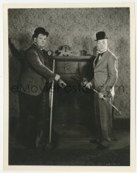 8k0116 DIRTY WORK 8x10.25 still 1933 chimney sweeps Oliver Hardy & Stan Laurel by fireplace, rare!