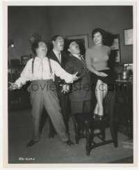 8k0154 FOR CRIMIN' OUT LOUD 8.25x10 still 1956 Three Stooges Moe, Larry & Shemp by Cronenweth, rare!