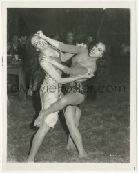 8k0163 FROM RUSSIA WITH LOVE 8.25x10.25 still 1964 Martine Beswick & Aliza Gur in intense catfight!