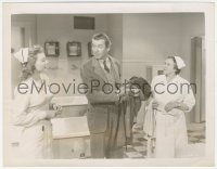 8k0192 HARVEY 8x10.25 still 1950 nurse Peggy Dow prepares James Stewart for a theraputic bath!
