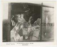 8k0201 HIGH NOON 8.25x10 still R1956 close up of Gary Cooper with gun drawn behind broken window!