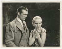 8k0211 I TAKE THIS WOMAN 8x10.25 still 1931 Gary Cooper looking down at sexy Carole Lombard!