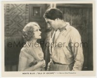 8k0219 ISLE OF ESCAPE 8.25x10 still 1930 great close up of Betty Compson & brutal Monte Blue!