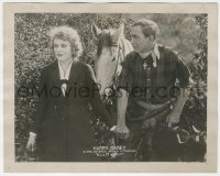 8k0074 BULLET PROOF 8x10 LC 1920 close up of Harry Carey Sr. & Kathleen O'Connor by horse, rare!
