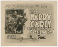 8k0330 OVERLAND RED 8x10 LC 1920 great image of gold miner Harry Carey holding chicken, ultra rare!