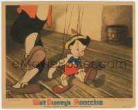 8k0337 PINOCCHIO 8x10 LC 1940 Disney classic cartoon, c/u while he's still a wooden puppet!