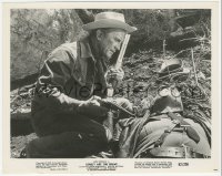 8k0265 LONELY ARE THE BRAVE 8x10.25 still 1962 Kirk Douglas with wounded George Kennedy!