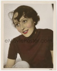 8k0015 LUISE RAINER color-glos 8x10 still 1930s MGM studio portrait of the Oscar-winning actress!