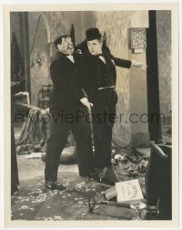 8k0285 ME & MY PAL 8x10.25 still 1933 Oliver Hardy furious at Stan Laurel by jugsaw puzzle, rare!
