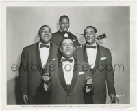8k0290 MILLS BROTHERS ON PARADE 8.25x10 still 1956 John, Herbert, Harry & Donald performing!