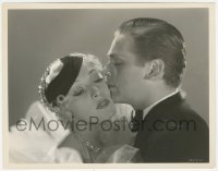 8k0296 MORNING GLORY 8x10.25 still 1933 Douglas Fairbanks Jr. c/u kissing Mary Duncan by Bachrach!