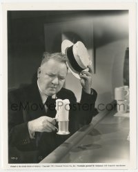 8k0307 NEVER GIVE A SUCKER AN EVEN BREAK 8x10 still 1941 W.C. Fields with foamy ice cream soda!
