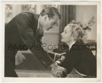8k0318 NOW & FOREVER 8x10 key book still 1934 great profile c/u of Gary Cooper & Carole Lombard!