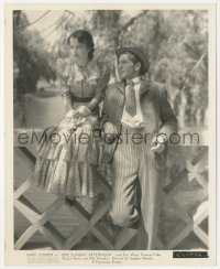 8k0325 ONE SUNDAY AFTERNOON 8x10 key book still 1933 Gary Cooper by Frances Fuller sitting on fence!
