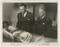 8k0341 POSSESSED 8x10.25 still 1947 Raymond Massey & Stanley Ridges by Joan Crawford asleep in bed!