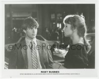 8k0363 RISKY BUSINESS 8x10 still 1983 c/u of young Tom Cruise staring at Rebecca De Mornay!