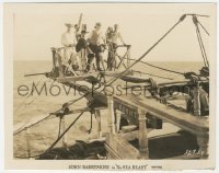 8k0378 SEA BEAST candid 8x10 key book still 1926 director Webb & cinematographer Haskin on ship!