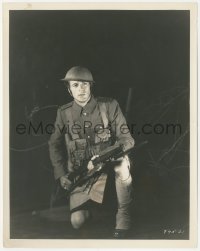 8k0381 SEVEN DAYS' LEAVE 8x10 still 1930 best portrait of soldier Gary Cooper with rifle by Hommel!