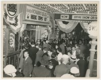 8k0386 SHEIK STEPS OUT candid 8x10 still 1937 crowded theater front at the movie's premiere!