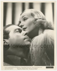 8k0422 SWING HIGH SWING LOW 8x10.25 still 1937 best romantic c/u of Carole Lombard & Fred MacMurray!