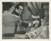 8k0425 TALES OF TERROR 8.25x10 still 1962 Basil Rathbone & Paget by Vincent Price sleeping in bed!