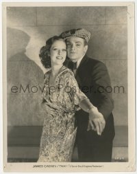 8k0428 TAXI 8x10.25 still 1932 wonderful c/u of beautiful Loretta Young & James Cagney dancing!