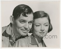 8k0432 TEST PILOT deluxe 8x10 still 1938 c/u of Clark Gable & Myrna Loy by Clarence Sinclair Bull!