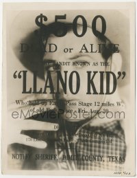 8k0433 TEXAN 8x10 key book still 1930 wonderful wanted poster superimposed on Gary Cooper's image!