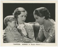 8k0442 THIRTEEN WOMEN 8x10.25 still 1932 Irene Dunne doesn't want Myrna Loy touching her child!