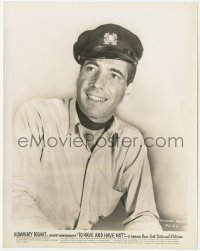8k0454 TO HAVE & HAVE NOT 8x10.25 still 1944 wonderful smiling portrait of Humphrey Bogart!
