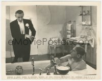 8k0459 TOP HAT 8x10.25 still 1935 Fred Astaire stares at Edward Everett Horton taking a bath!
