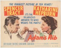 8k0562 ADAM'S RIB TC 1949 husband & wife Spencer Tracy & Katharine Hepburn are lawyers!