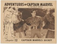 8k0748 ADVENTURES OF CAPTAIN MARVEL chapter 12 LC 1941 Tom Tyler in costume fighting 2 guys at once!