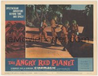 8k0764 ANGRY RED PLANET LC #3 1960 great image of astronauts exploring the alien terrain!