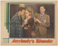 8k0769 ANYBODY'S BLONDE LC 1931 pretty Dorothy Revier between boxer Reed Howes & Henry B. Walthall!